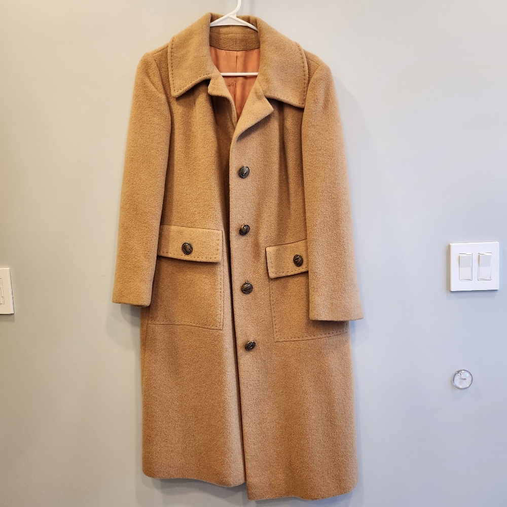 100% Camel Hair Vintage 1950/60s Coat Made Exclusively for Raleigh